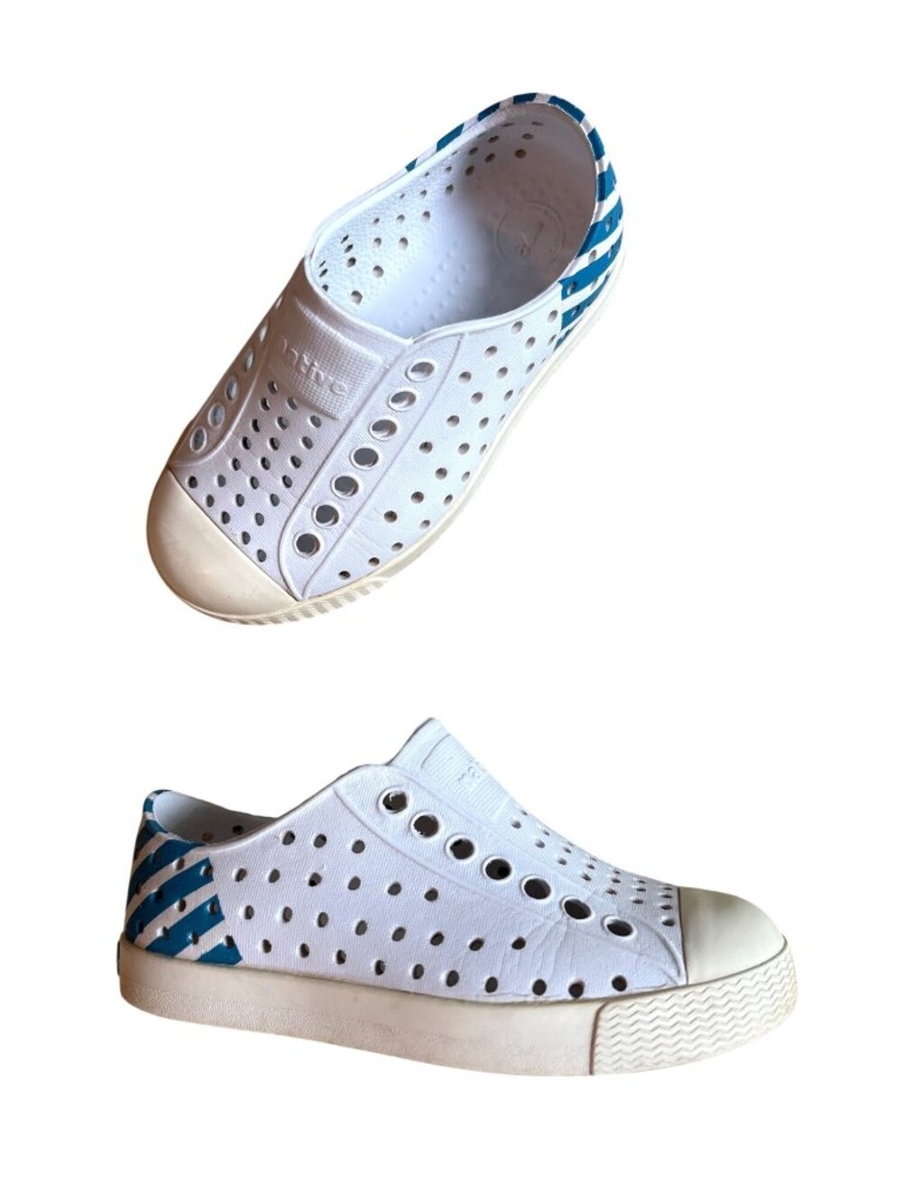 C8 Native Jefferson Blue Stripes Child Unisex Shoes